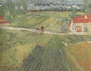 Vincent Van Gogh Landscape wiith Carriage and Train in the Background (nn04) USA oil painting artist